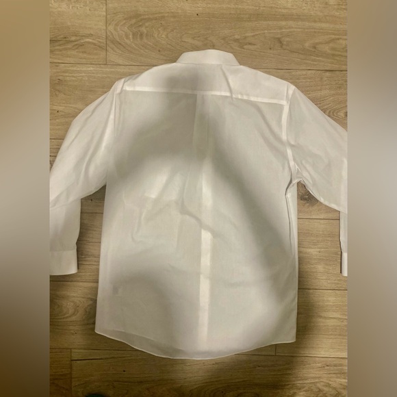 Stafford Mens Regular Fit Stretch Fabric Wrinkle Free L/S Dress Shirt - Picture 4 of 5